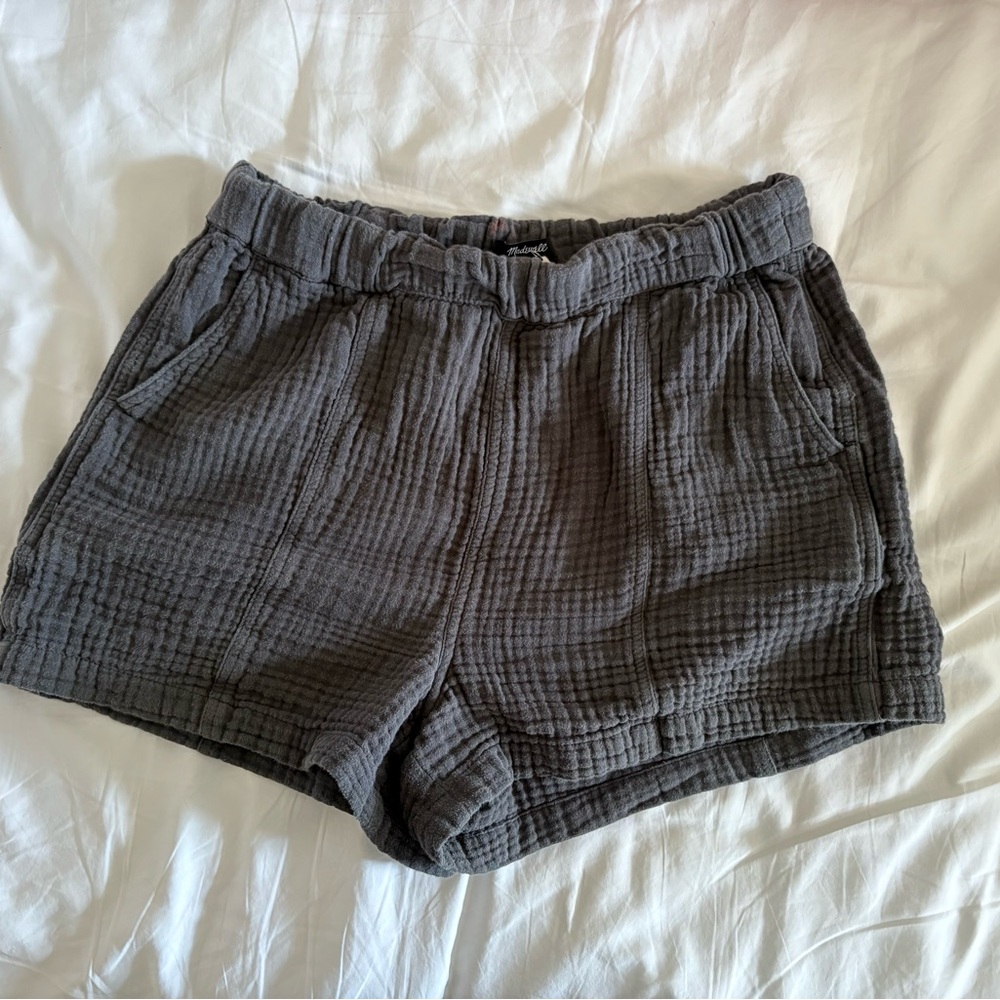 Madewell Charcoal Gauze Shorts